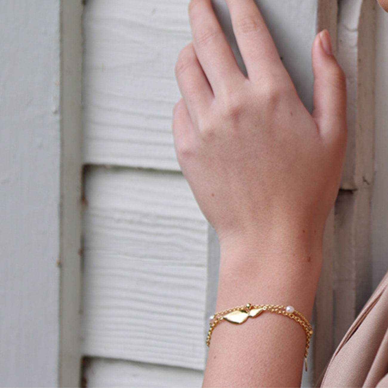 Lotus Bracelet, Gold Vermeil