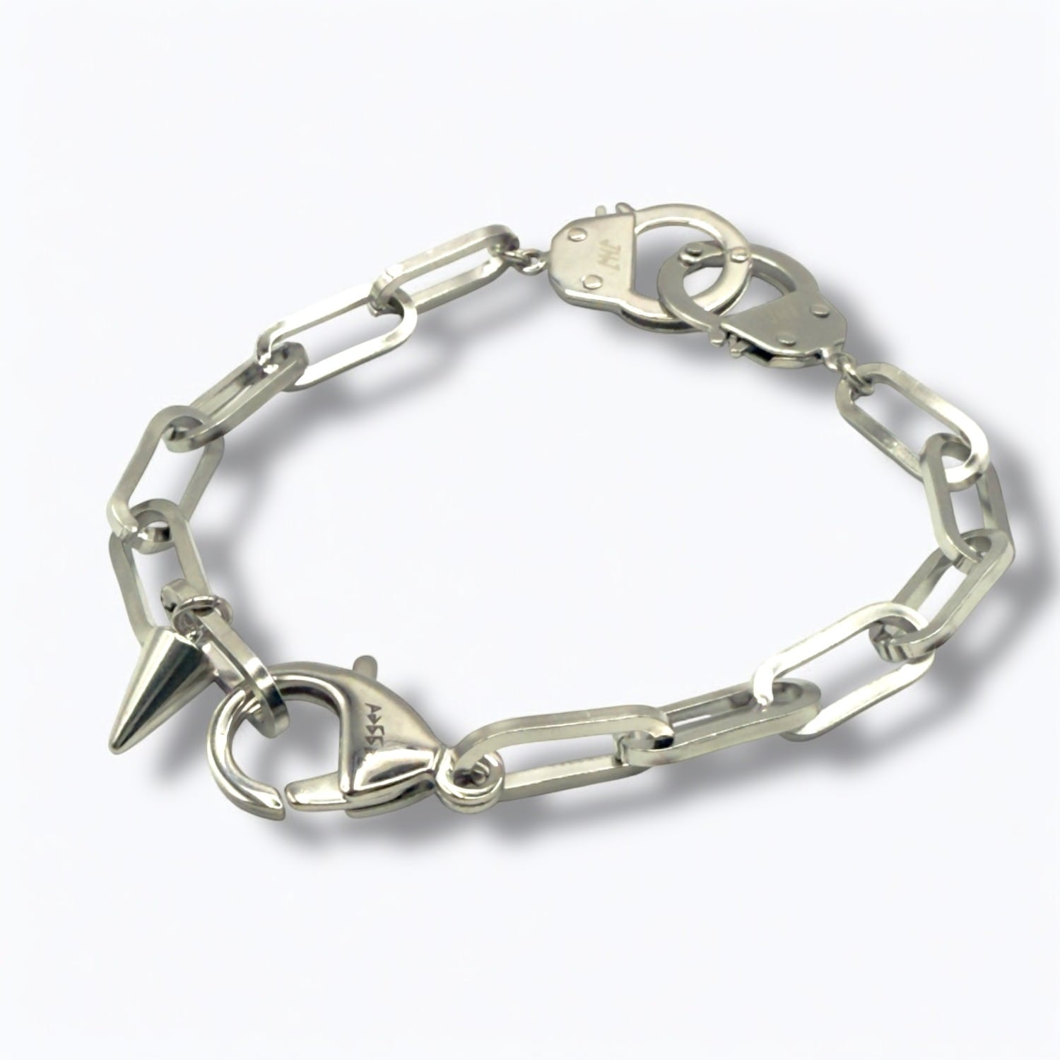 Love Bond Handcuff Anklet Silver