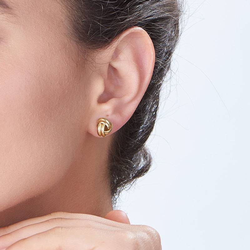 Gifts for Bridal Shower - Love Knot Earrings in Gold Plated