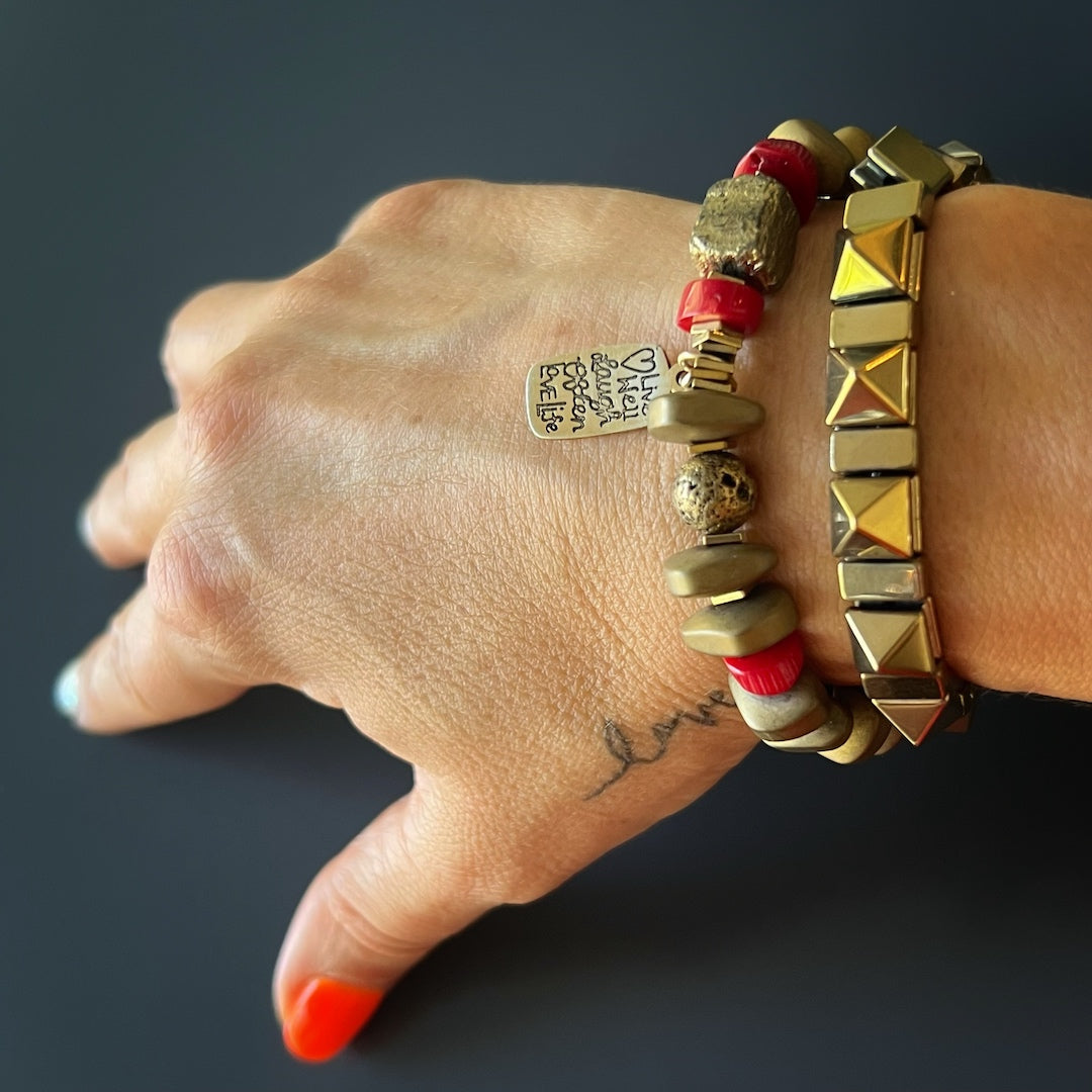 Love Life Vintage Mantra Bracelet