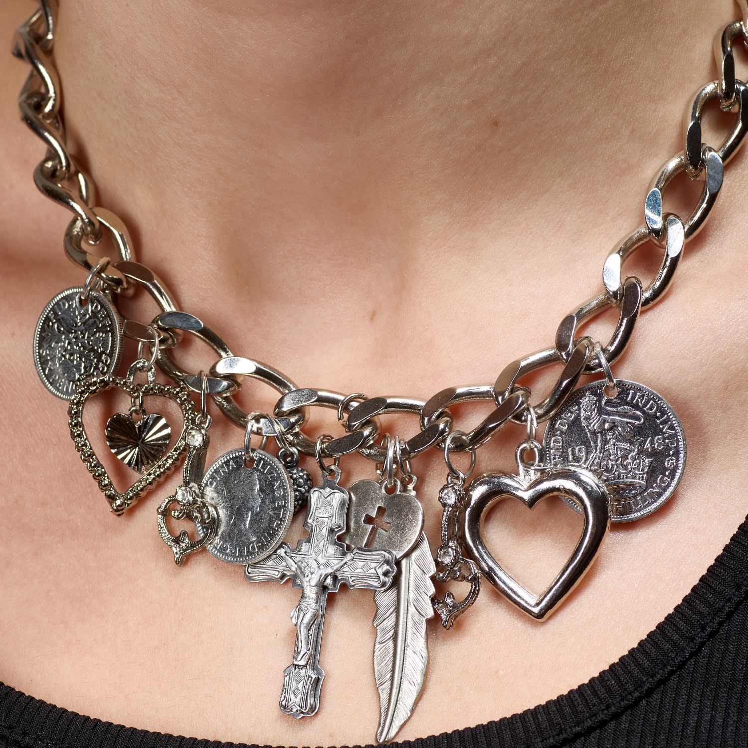 Love Sex & Money Charm Necklace