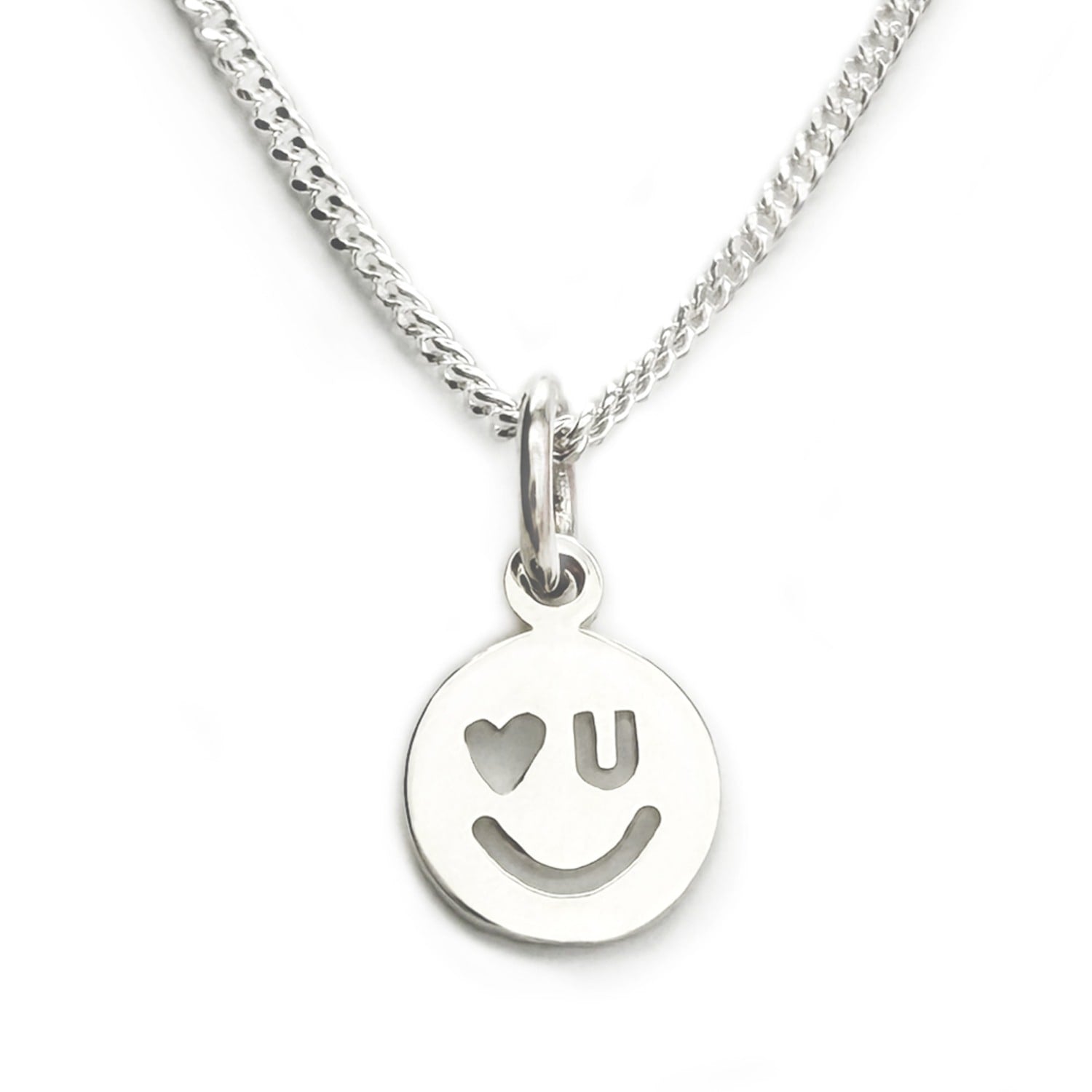 Love U Happy Face Pendant