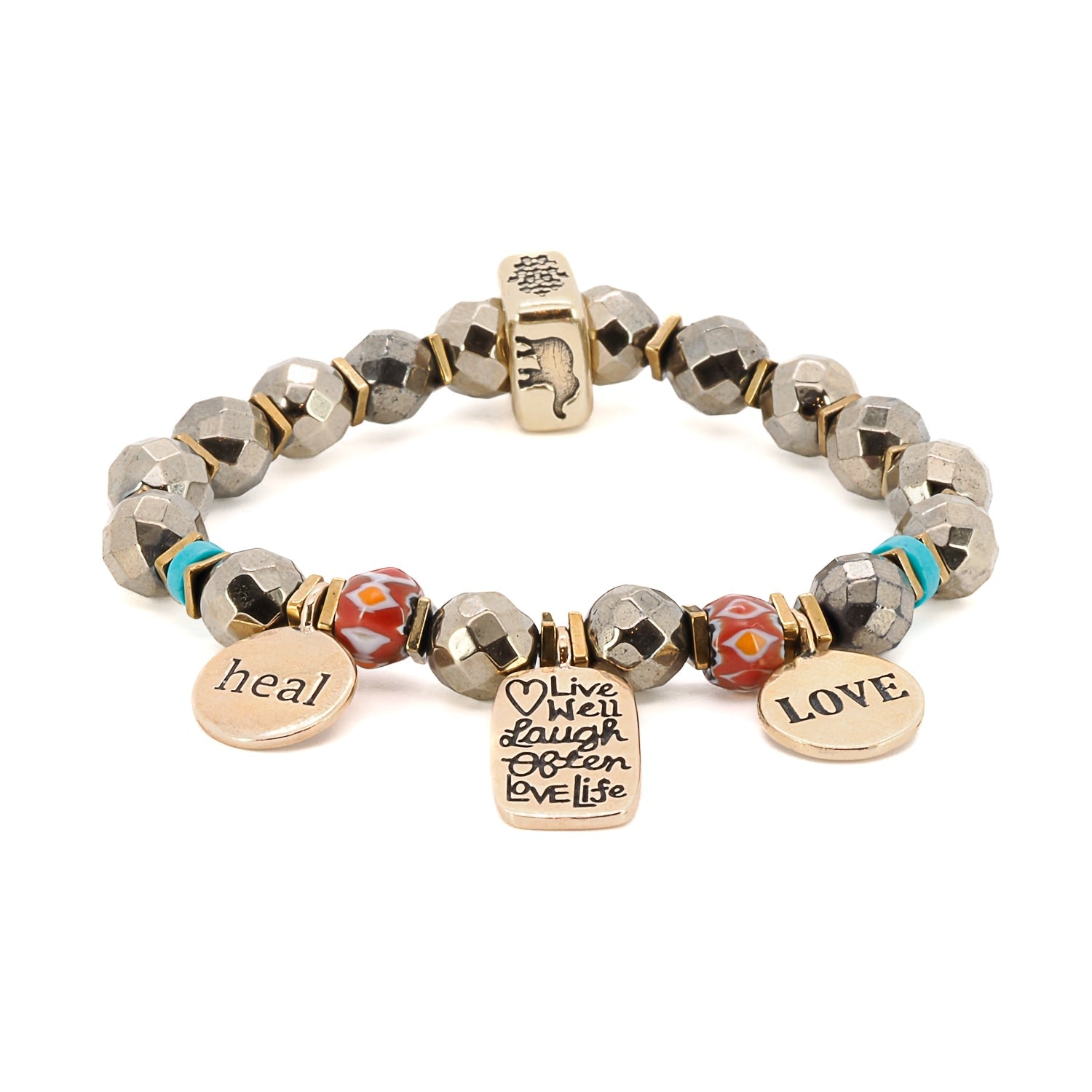 Love Your Life Protection & Luck Beaded Bracelet - Multicolor