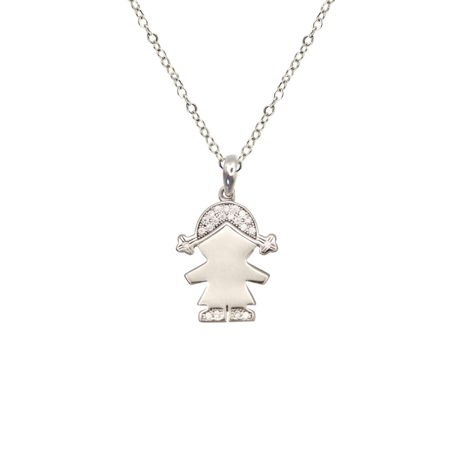 Lovely Girl Pendant Necklace