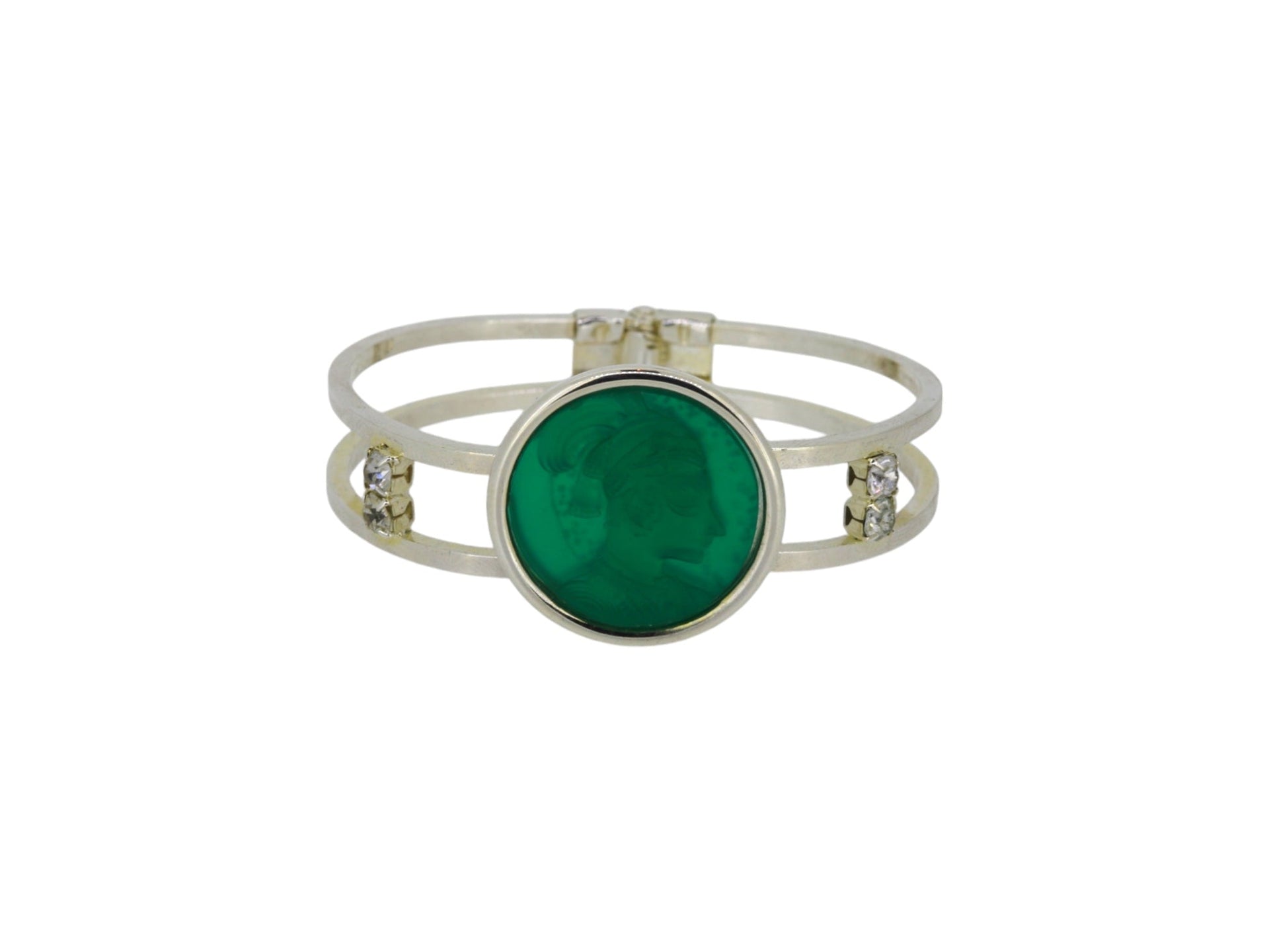 Maharaja Cameo Bracelet In Green