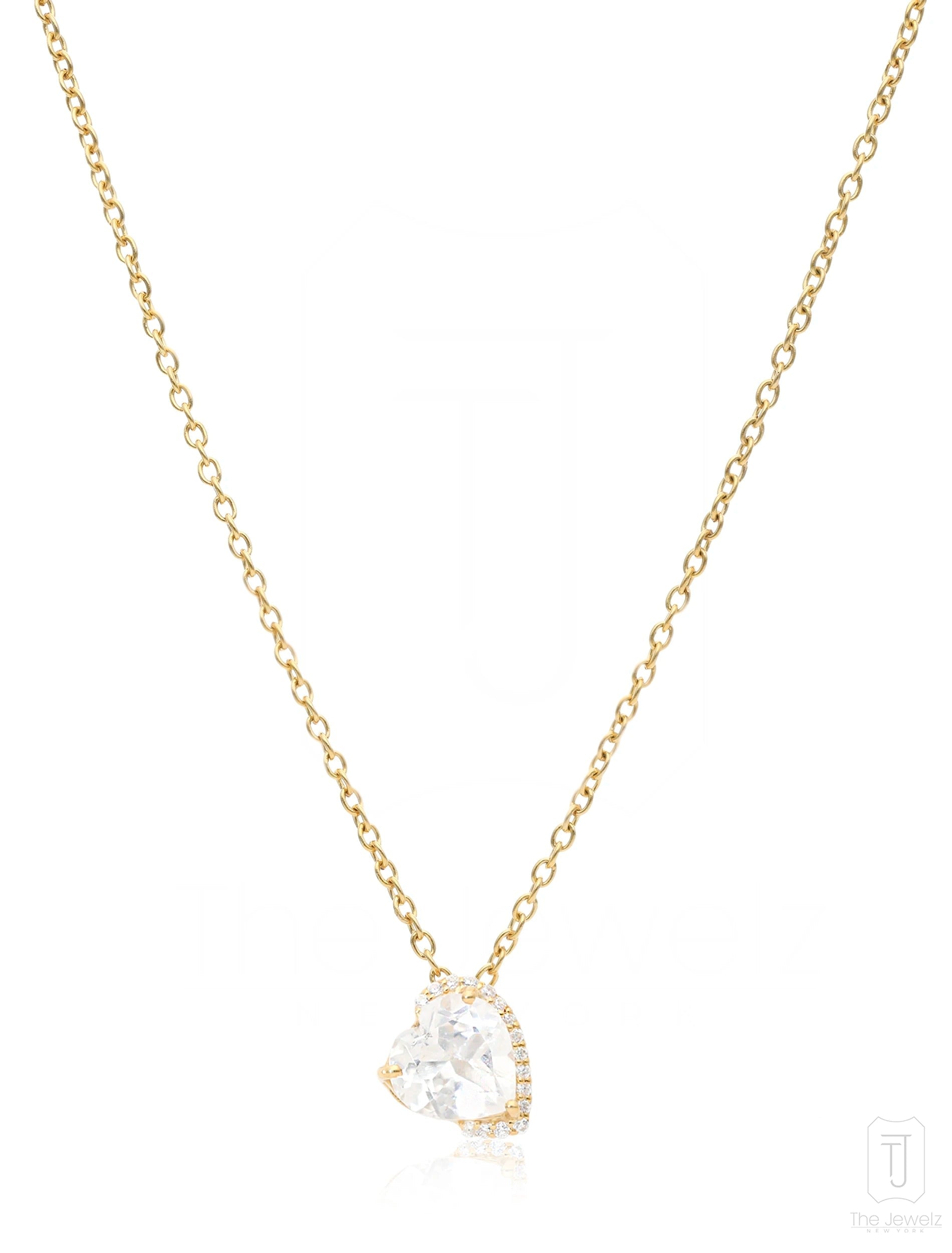 Lover's Rock Heart Shaped Pendant Necklace In Silver For Women | Love Gifting Necklace