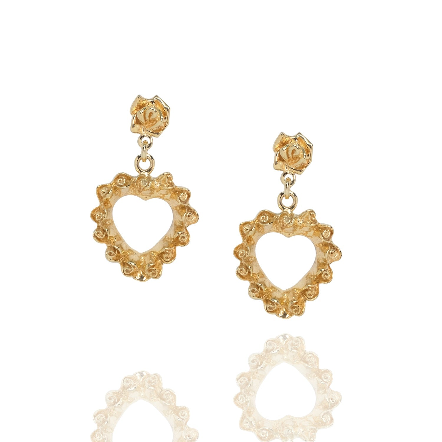 Loveyou Earrings In Gold Plated, Sterling Silver