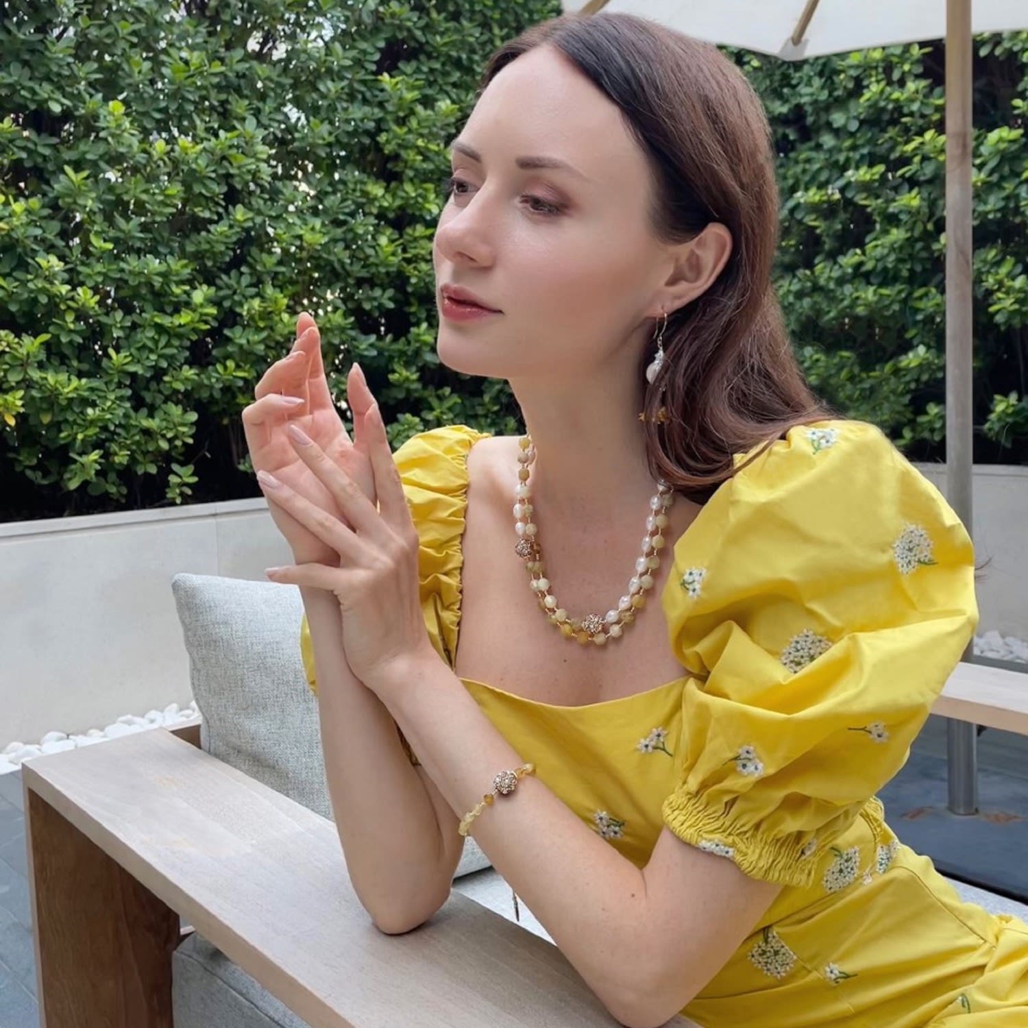 Yellow Opal With Freshwater Pearls Multi-Way Necklace