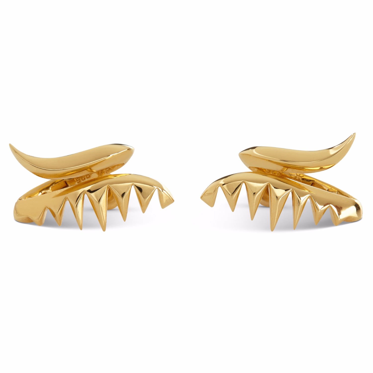 Serpent Earrings Gold