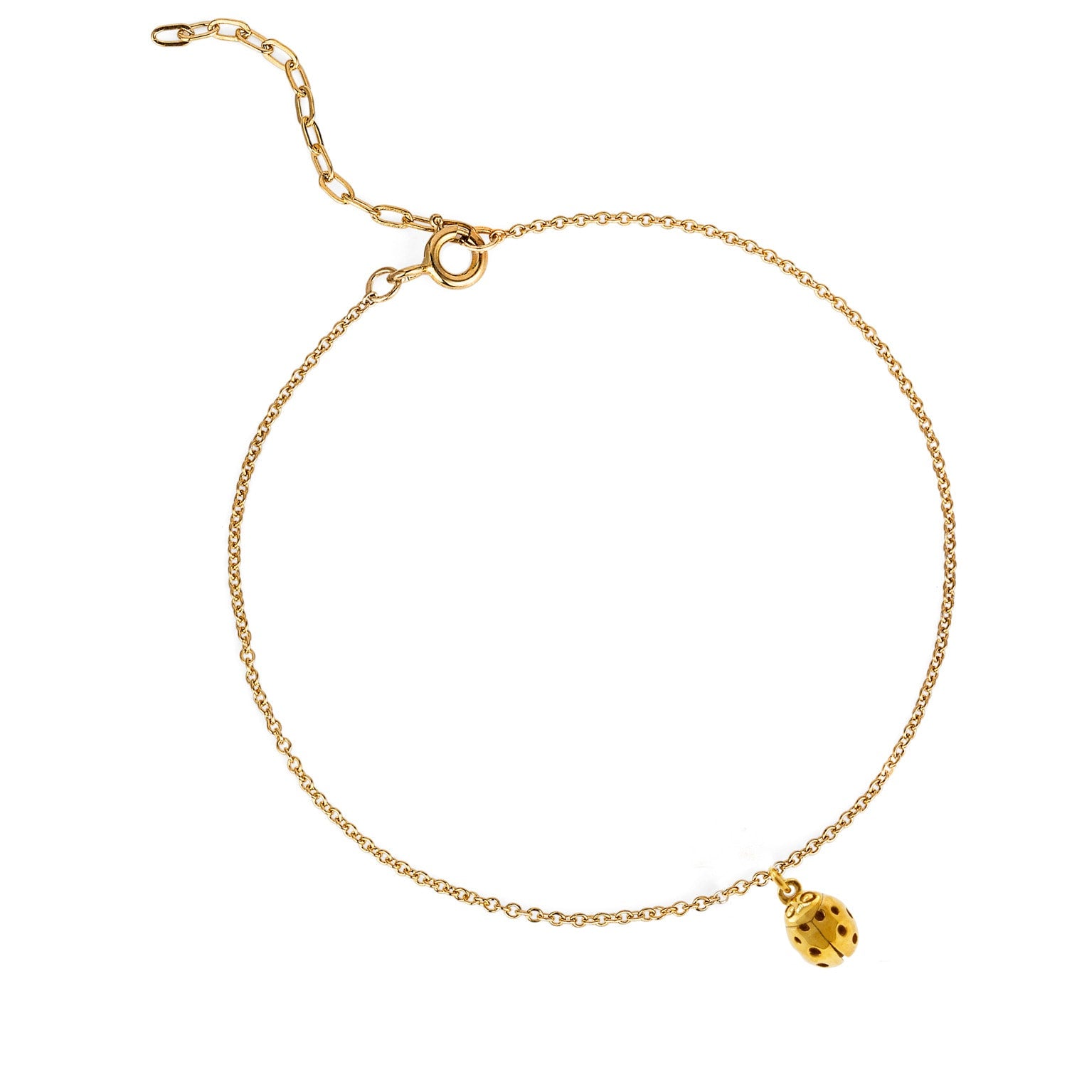 Ladybird Bracelet - Gold - Wings Closed