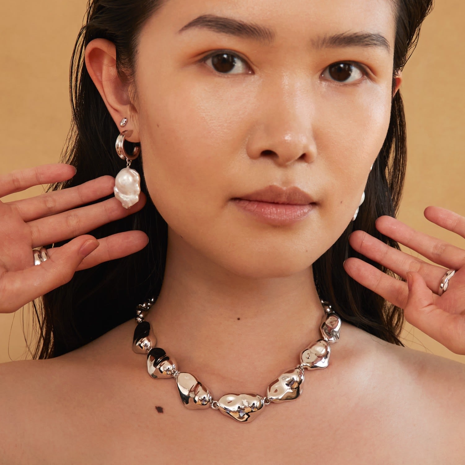 Molten Collar Silver