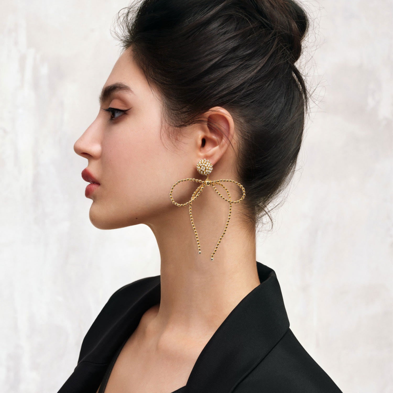 Lucia Earrings In Golden Starless