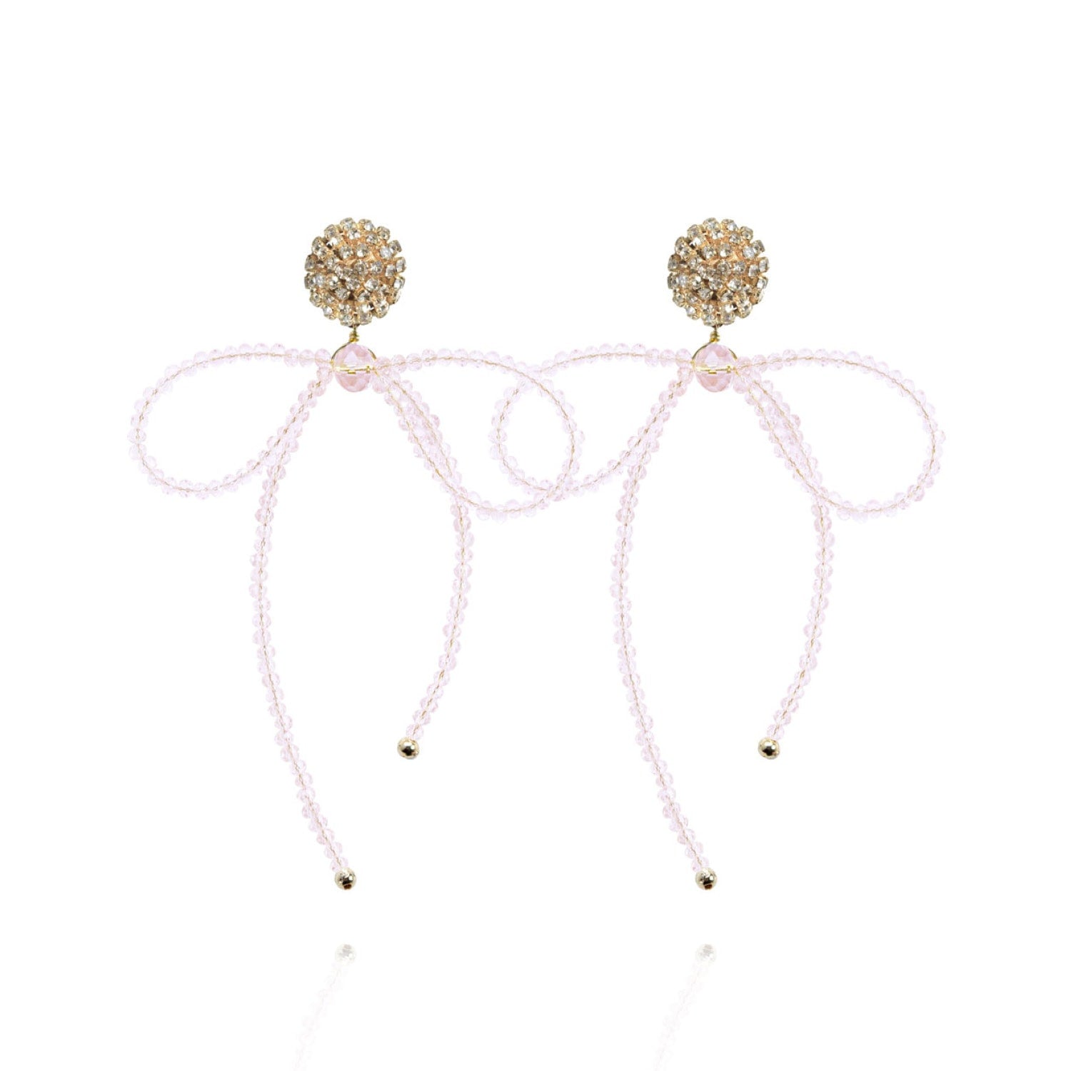Lucia Earrings In Rosy Sparkle
