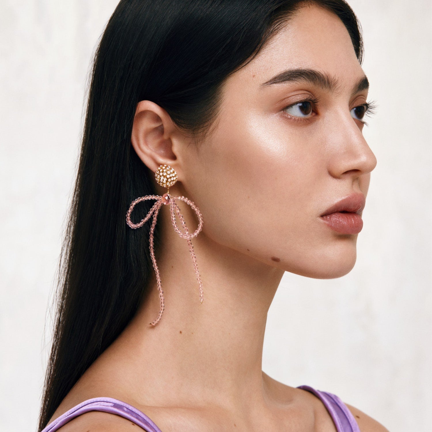 Lucia Earrings In Rosy Sparkle