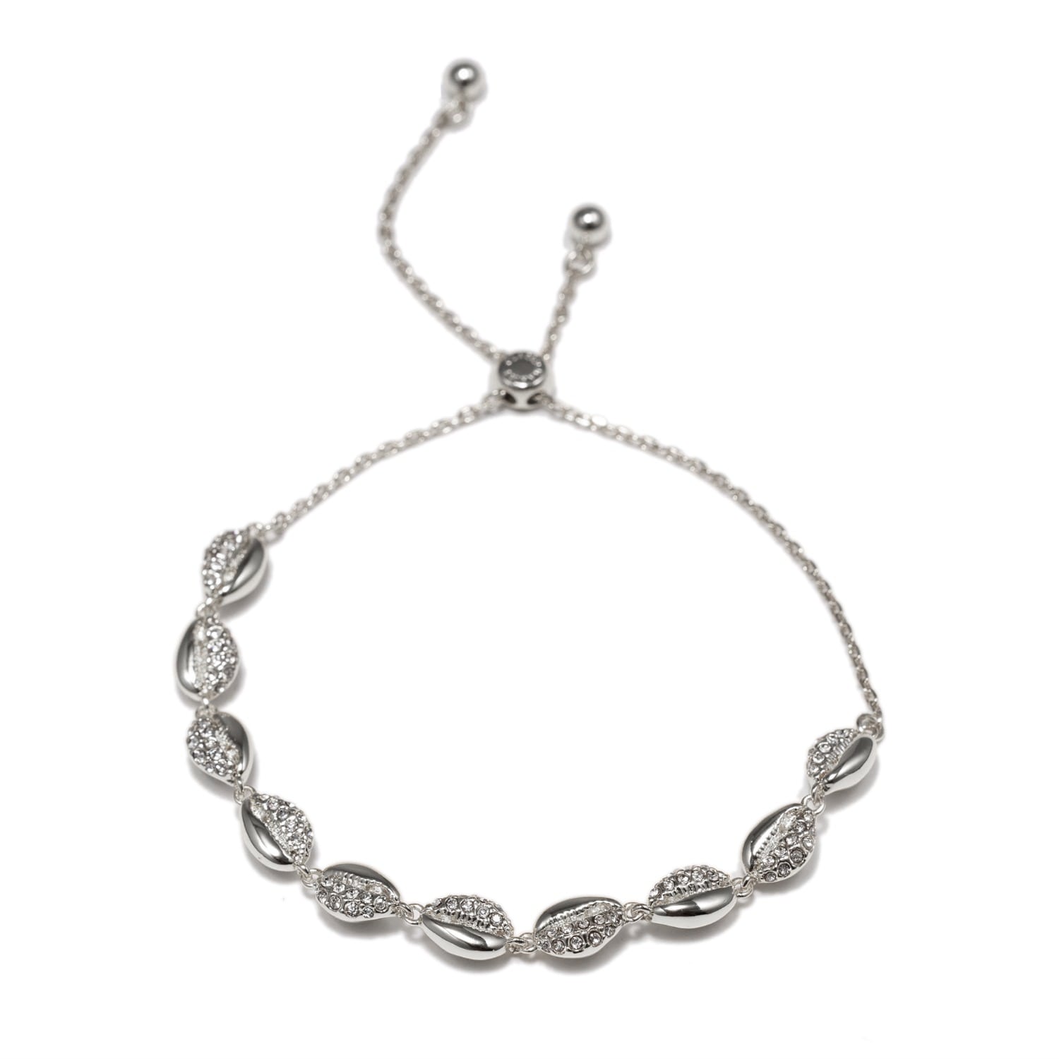 Lucia Silver Shell Whisper Bracelet