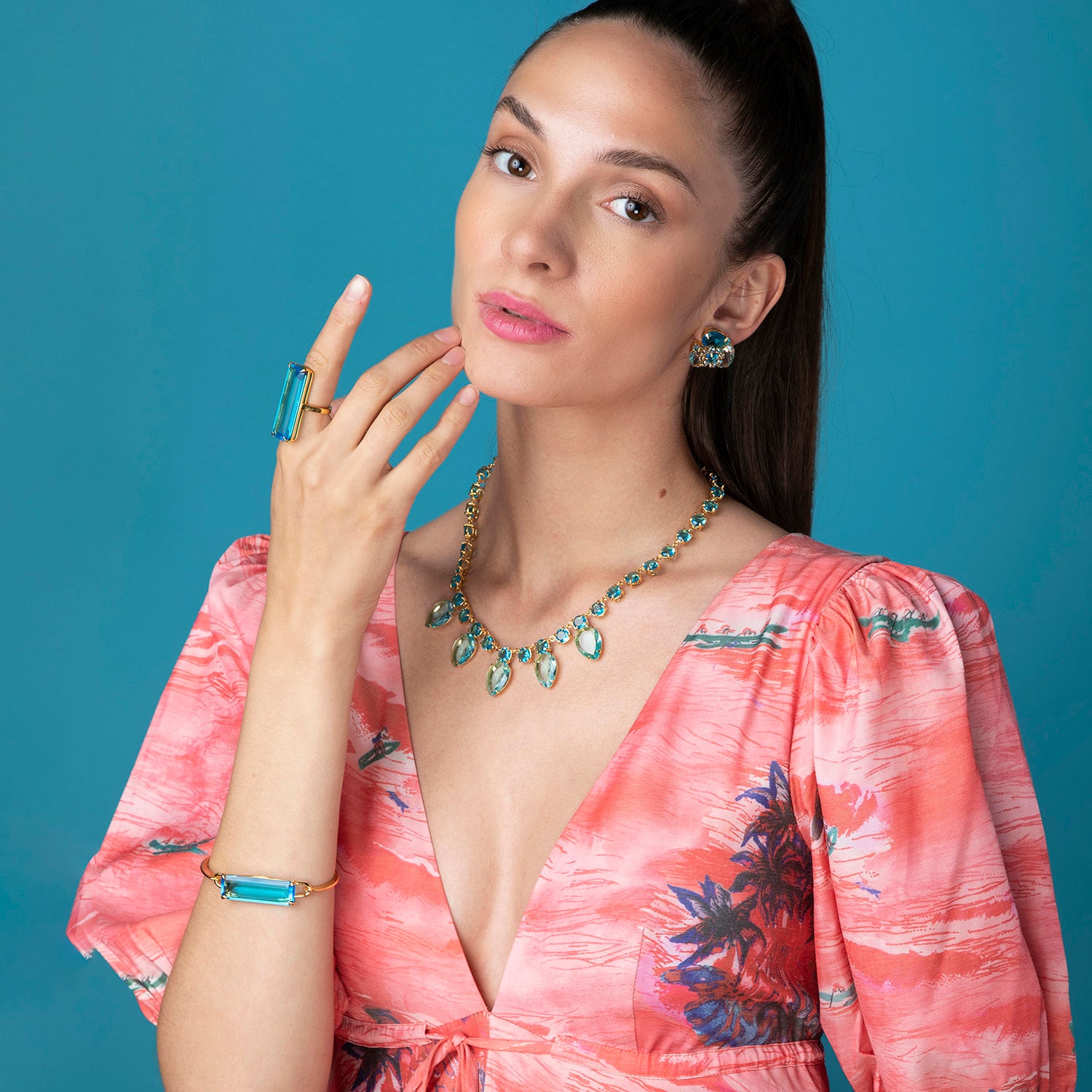 Lucille Ring Blue Quartz