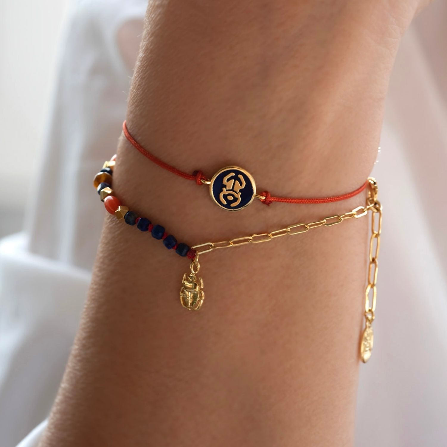 Lucky Bee - Mini Scarabee Bracelet