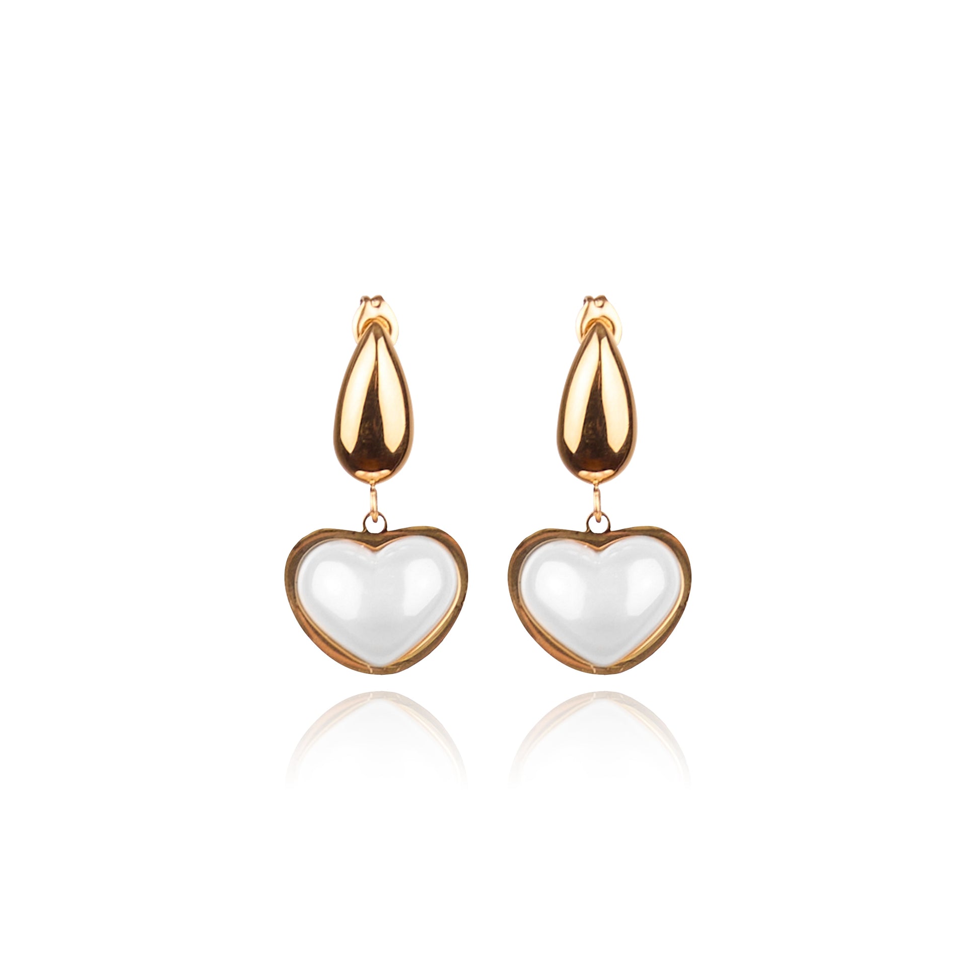 Lucky Gold Plated Statement Earrings