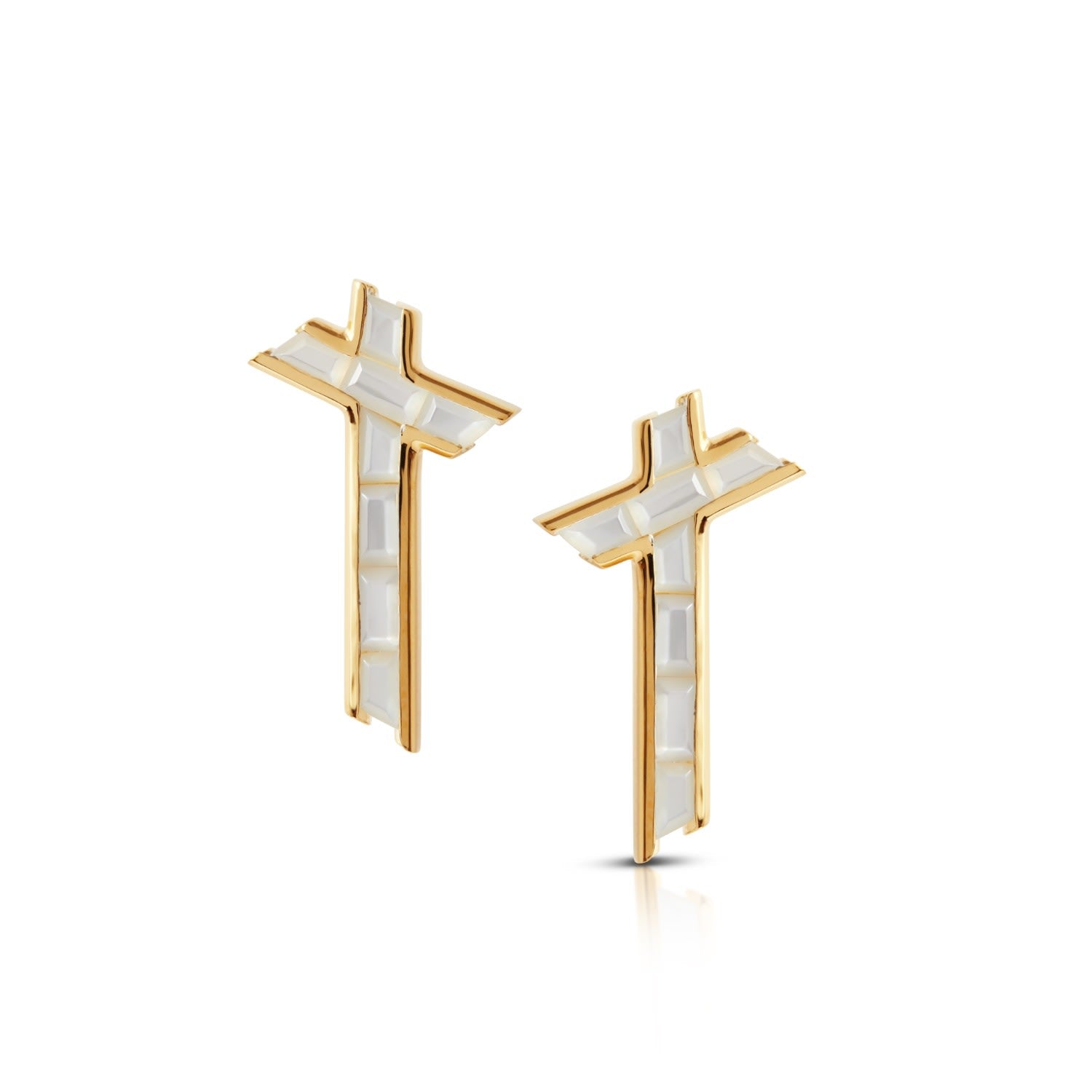 Lucky Star Earrings - June - Pearl - Gold Vermeil