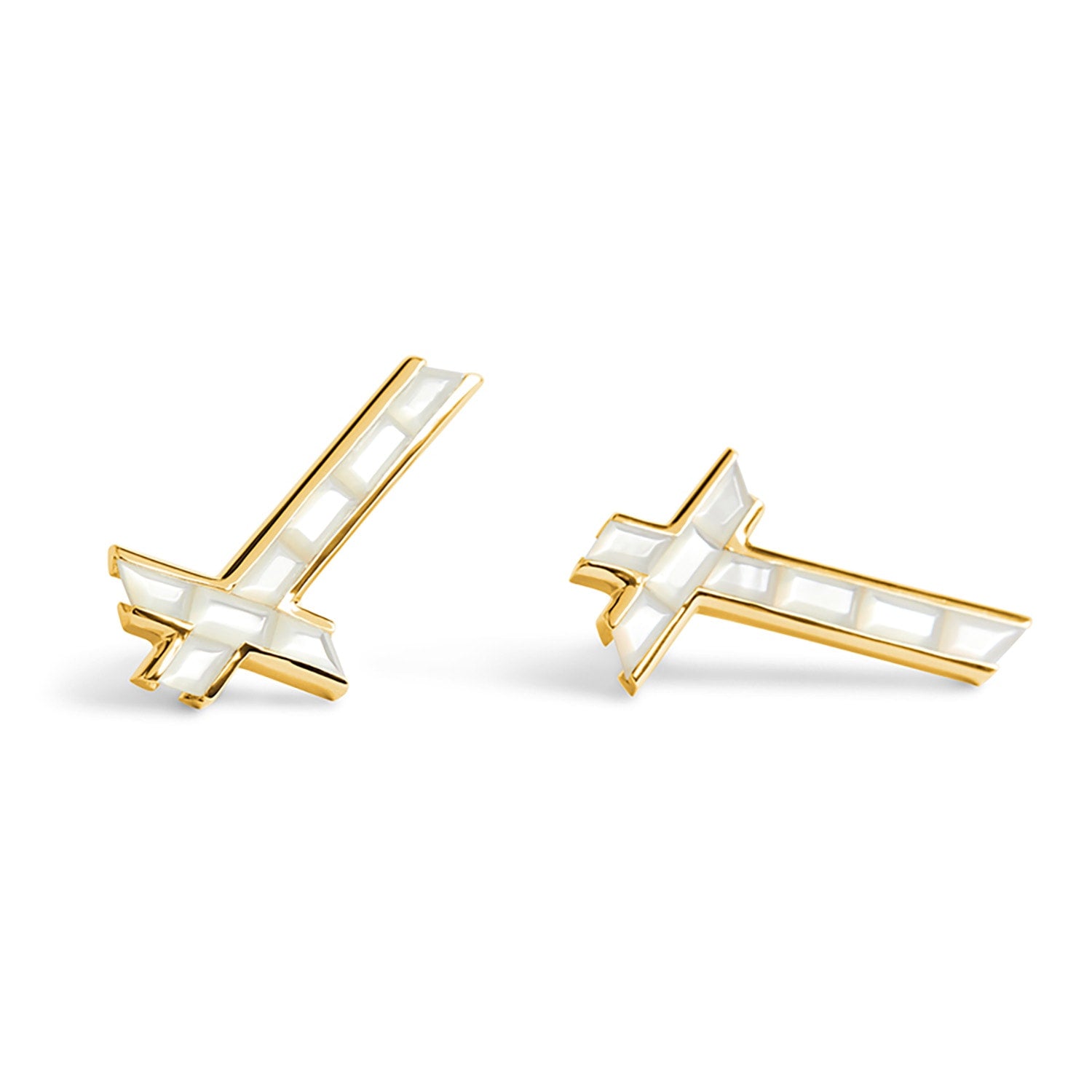 Lucky Star Earrings - June - Pearl - Gold Vermeil