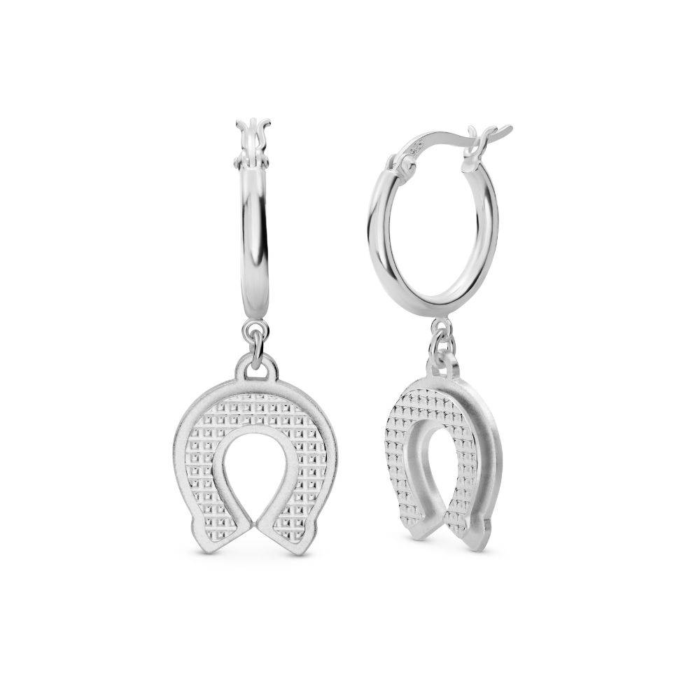 Lucky You Hoop Earrings in Sterling Silver - Nicky Hilton Collection