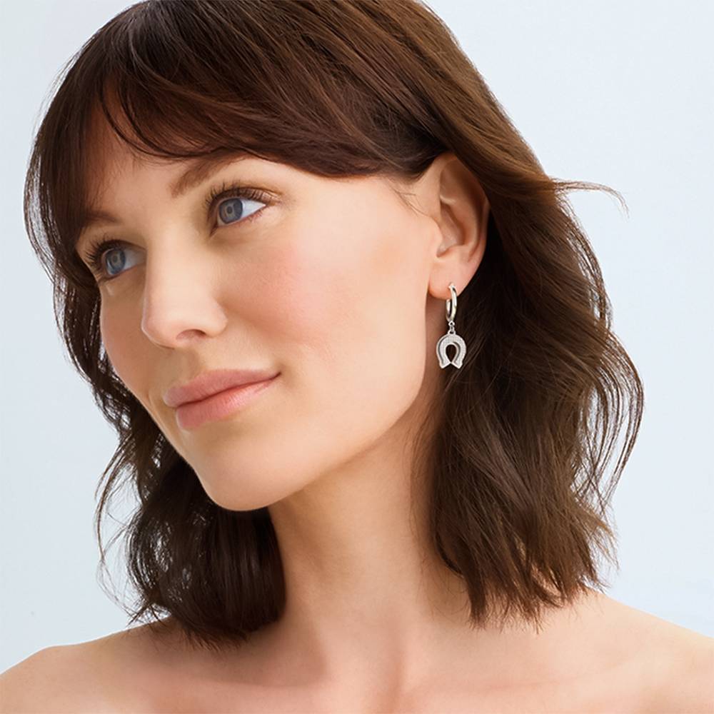 Lucky You Hoop Earrings in Sterling Silver - Nicky Hilton Collection