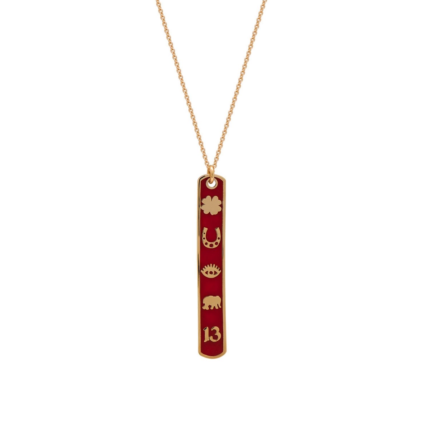 Luckyou - Red - Pendant Necklace