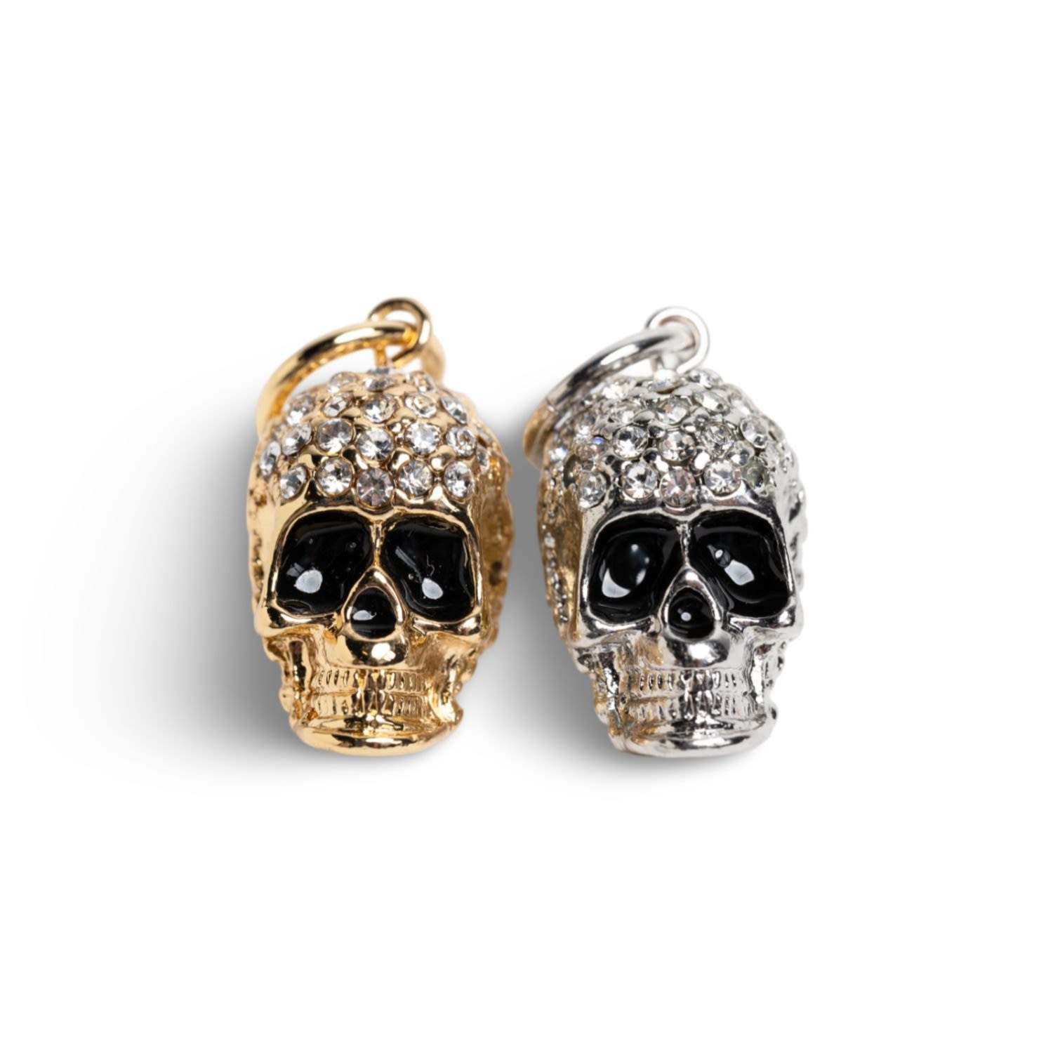 Lucy Skull Charm In White Gold