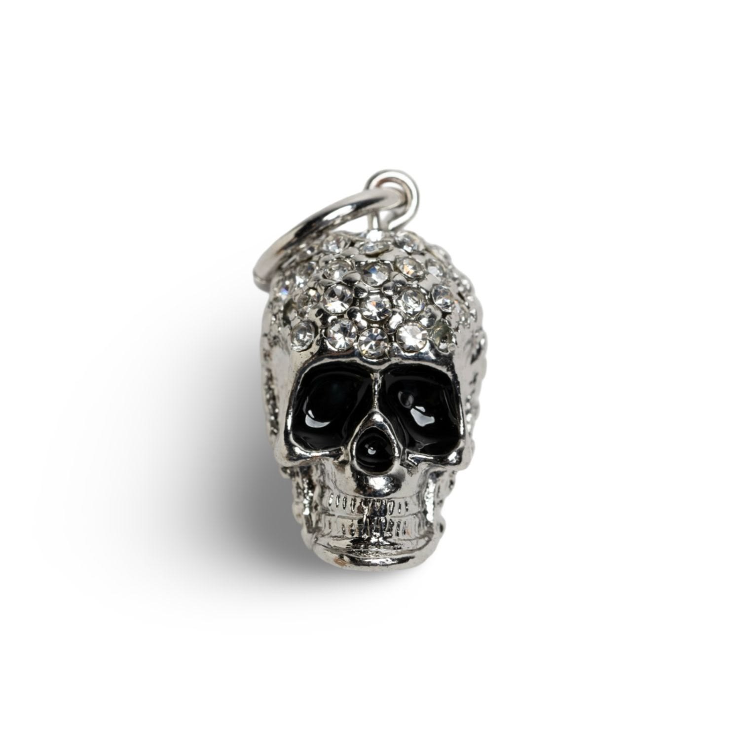 Lucy Skull Charm In White Gold