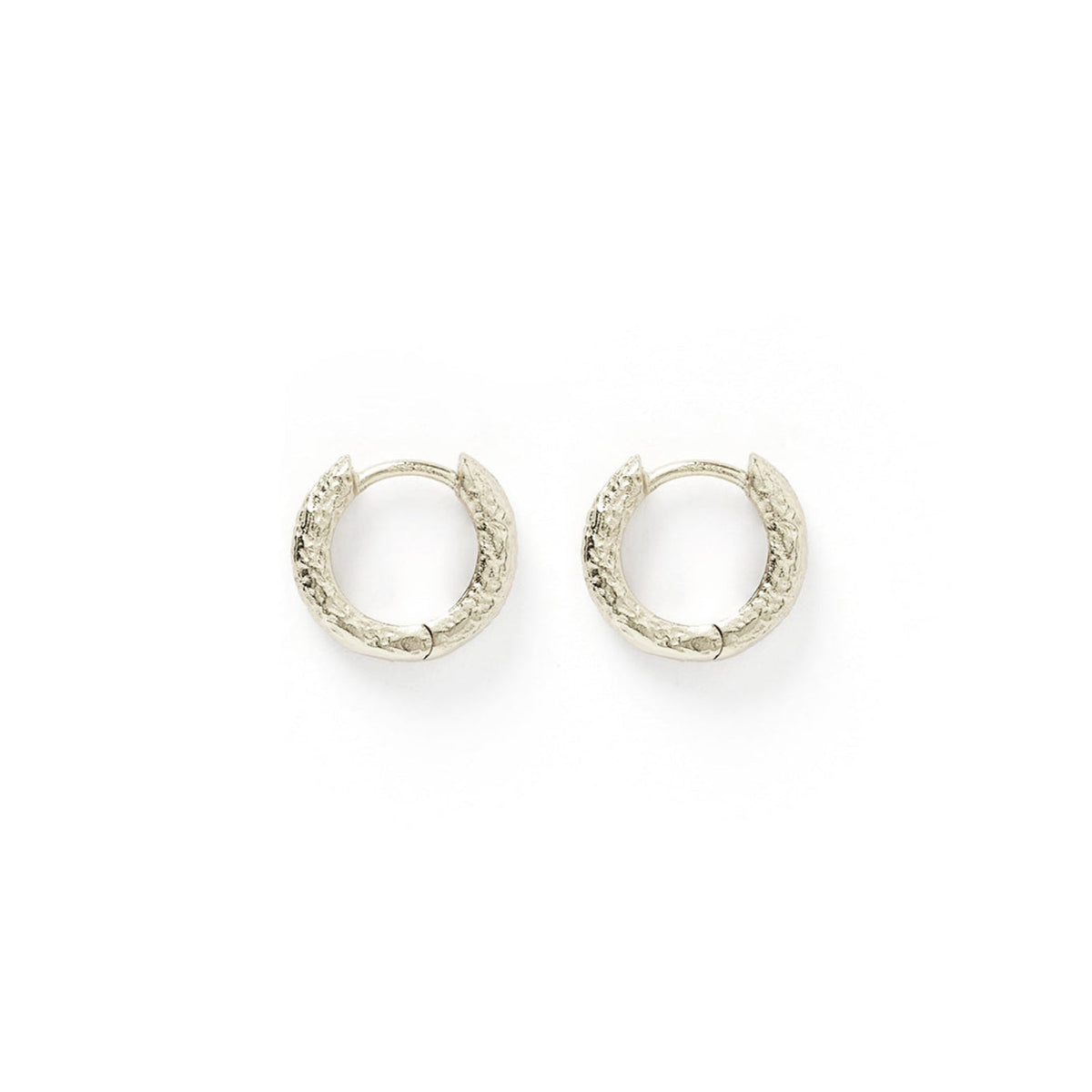 Luka Silver Huggie Earrings