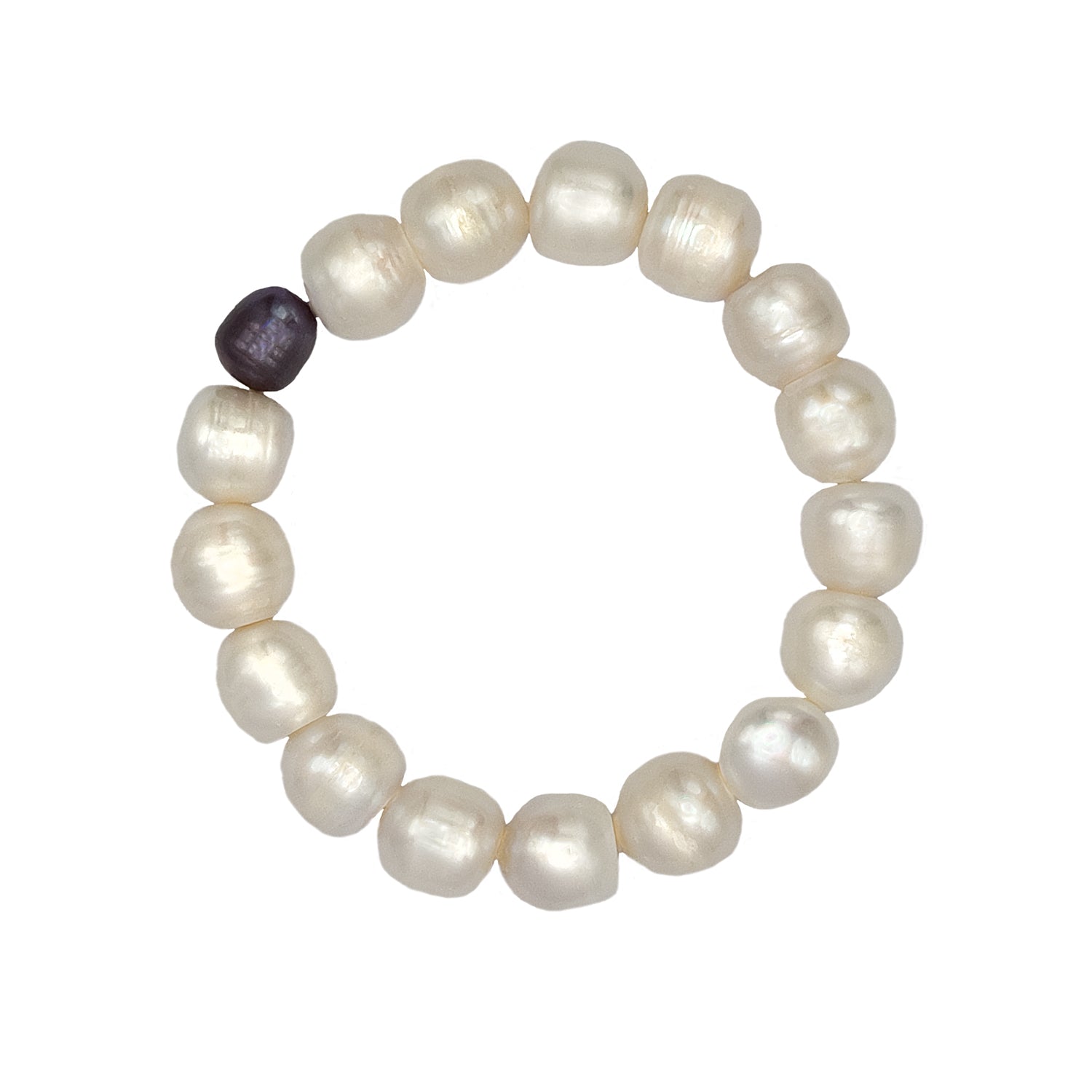 Lulu Freshwater Pearl White Bracelet