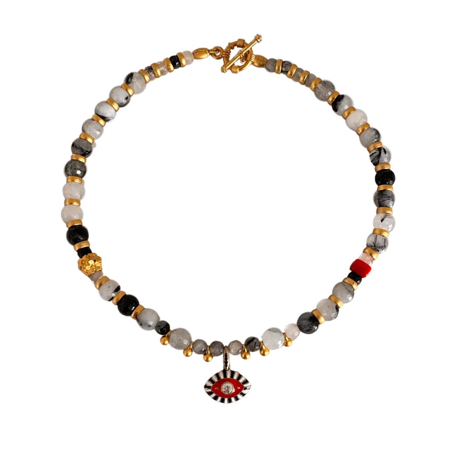 Lumen Eye Rutile Quartz Necklace