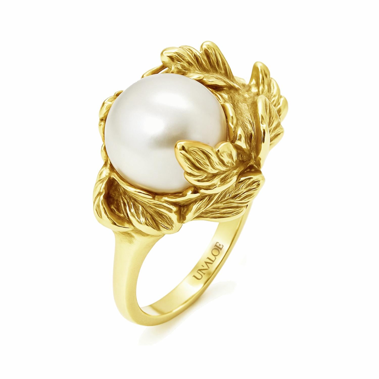 Lumina Ring Gold-Plated With Natural Pearl
