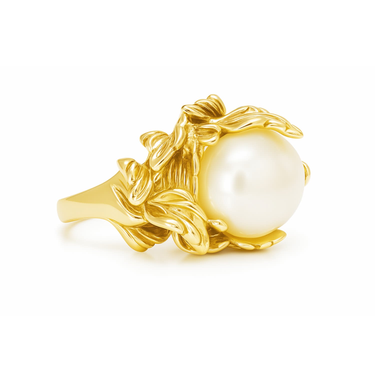Lumina Ring Gold-Plated With Natural Pearl