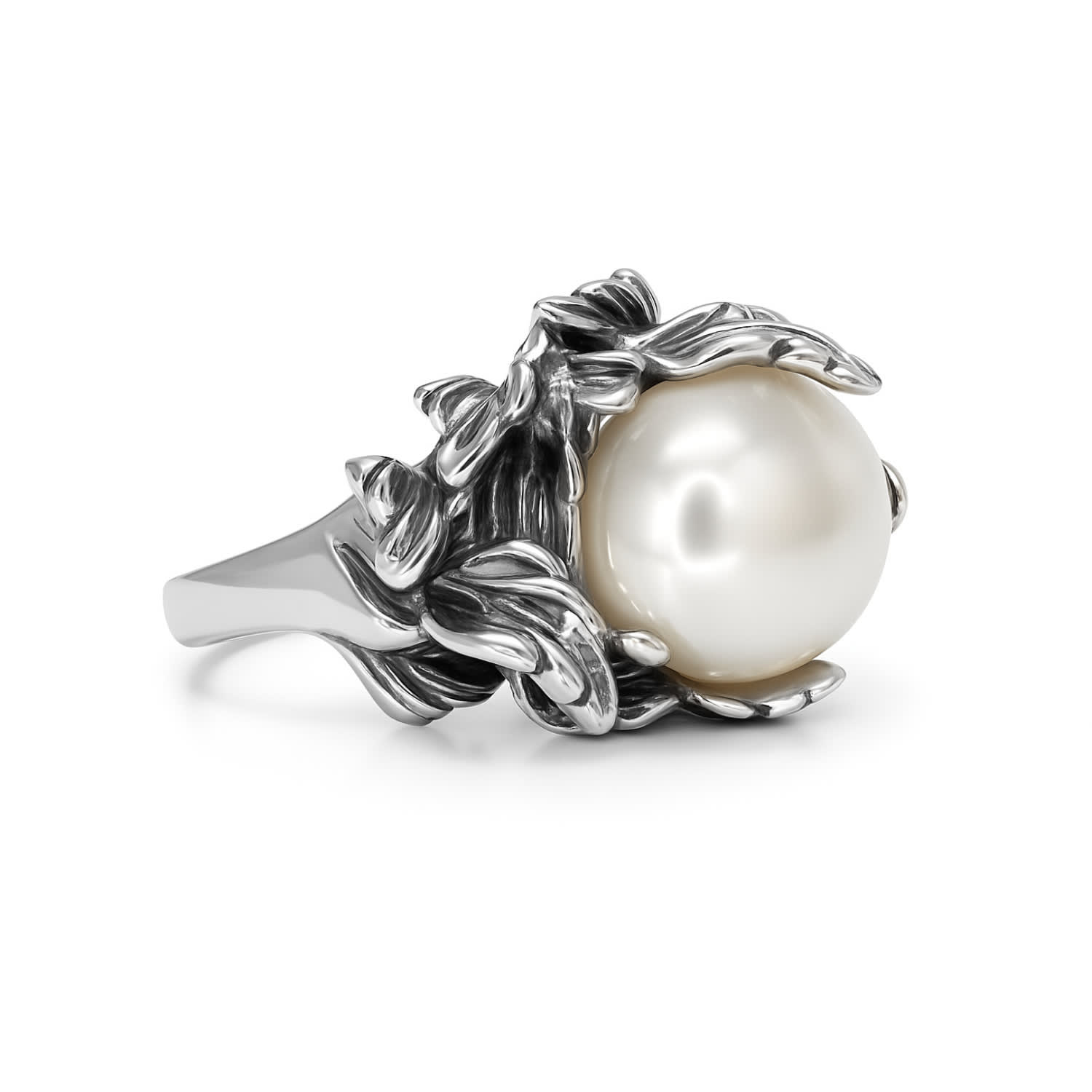Lumina Ring Sterling Silver With Natural Pearl