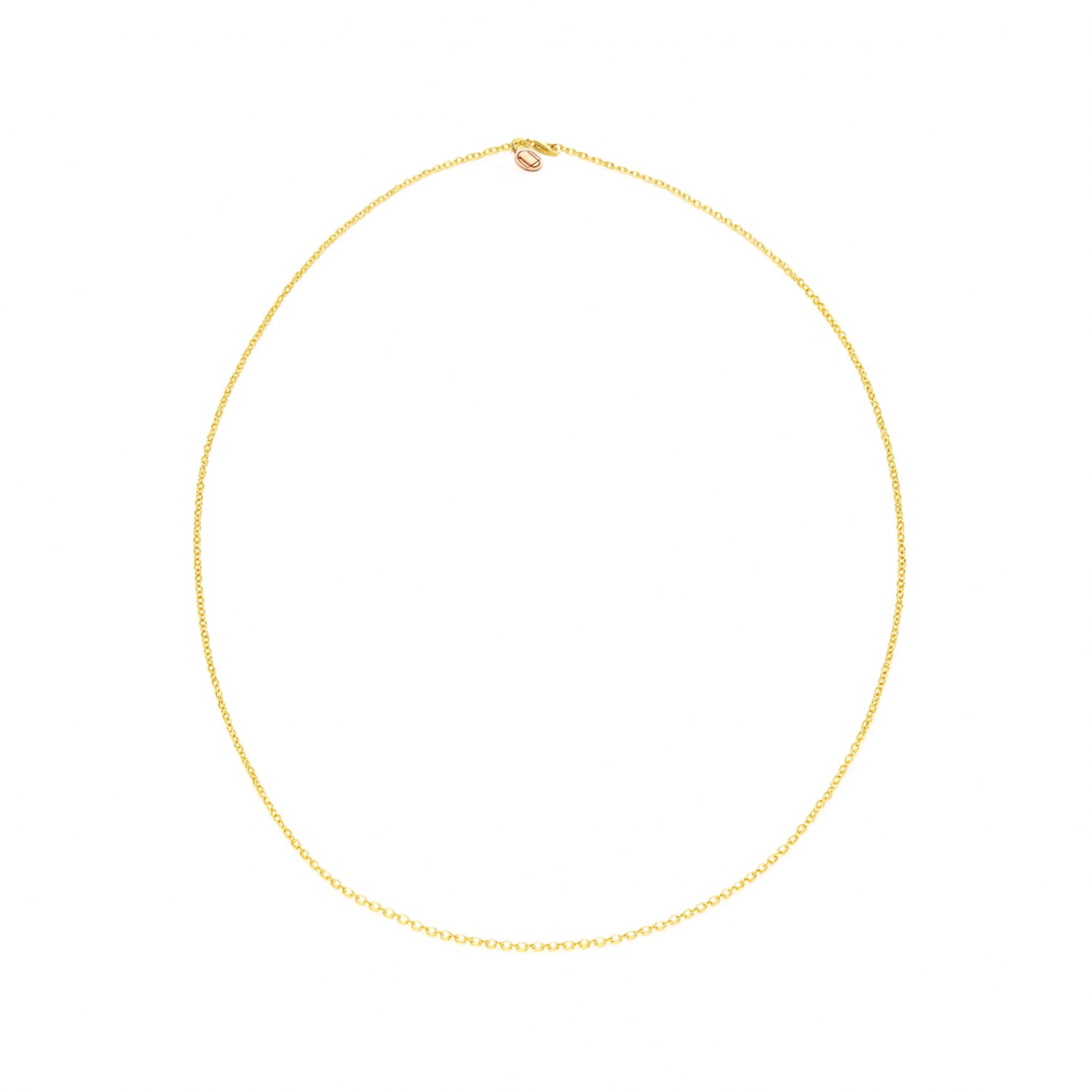 Luminous Necklace – Sixty Cm Chain- Sterlin Silver- Gold-Plated
