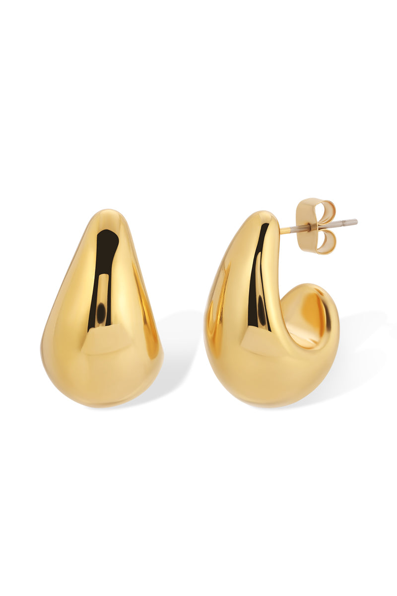 Luna Teardrop Earrings - Gold