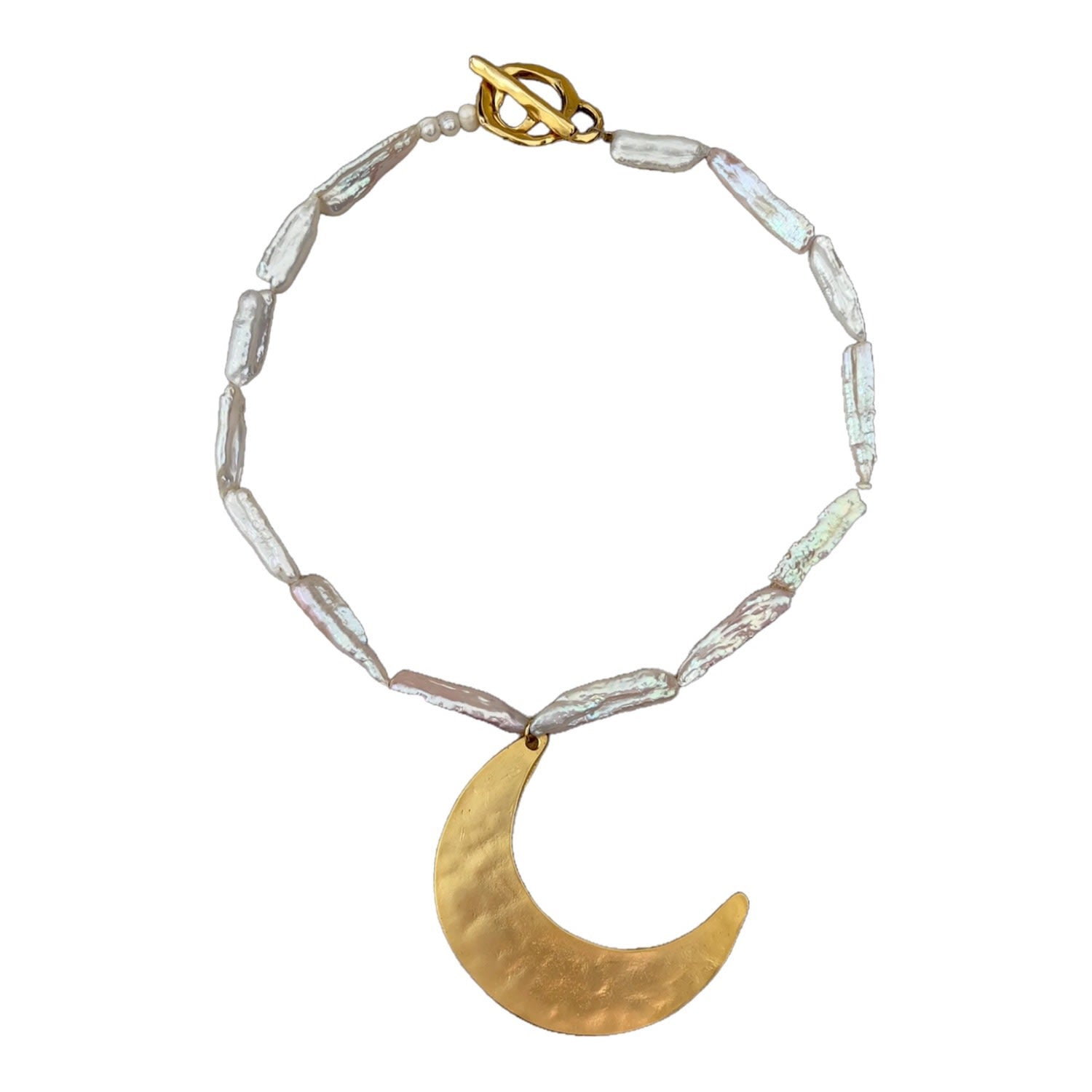 Luna Moon Pearl Necklace