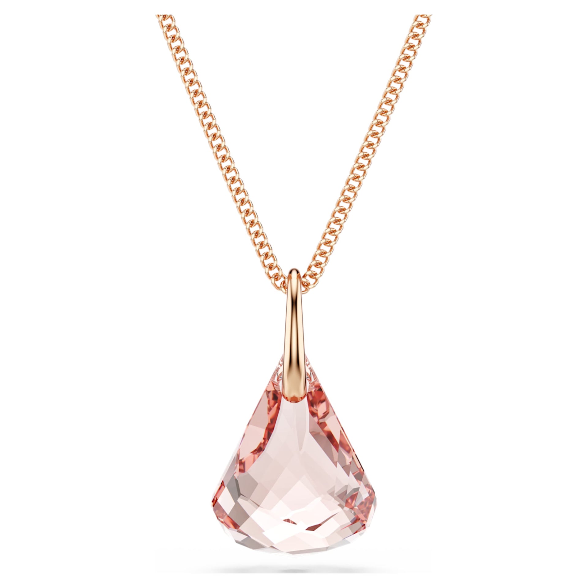 LUNAR DROP PENDANT PINK ROSE GOLD TONE PLATED