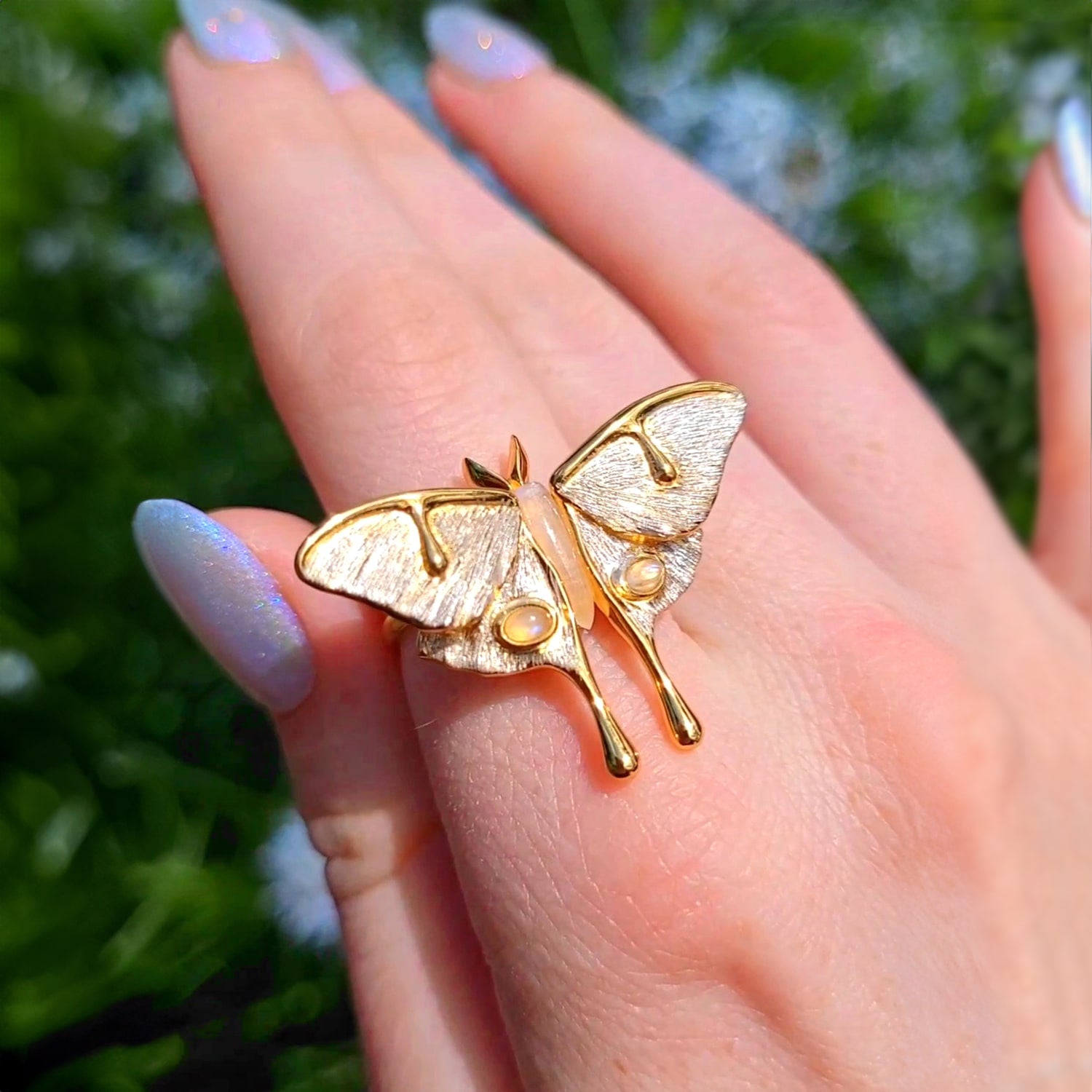 Lunar Moth Ring