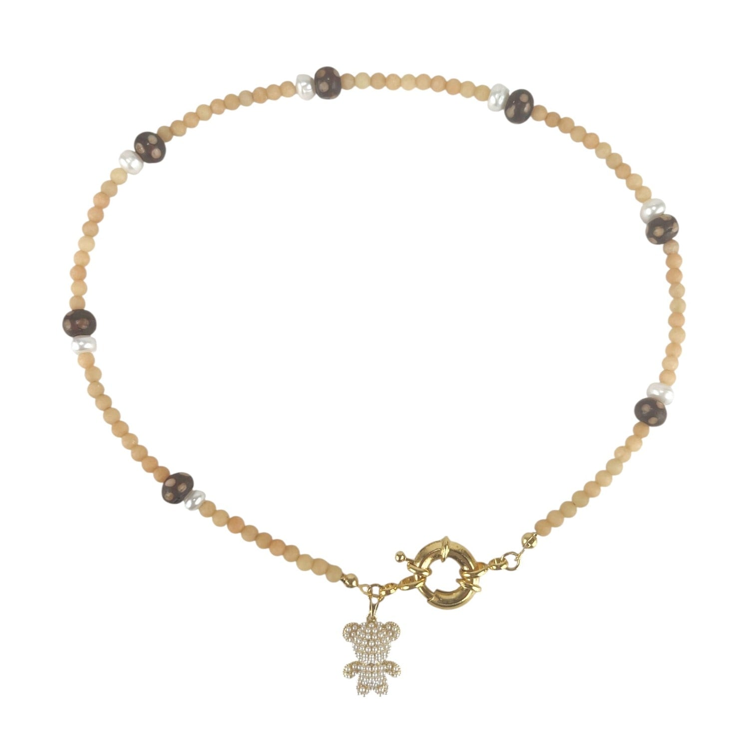 Lunibear Gemstone Pendant Necklace