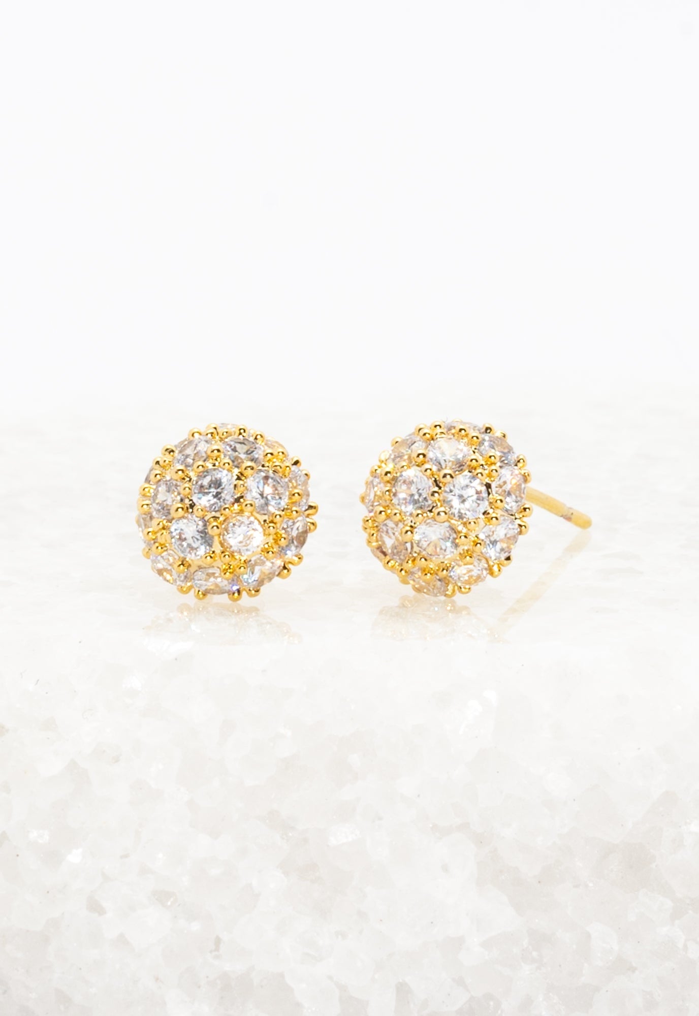 Lustre Bloom Studs In Gold
