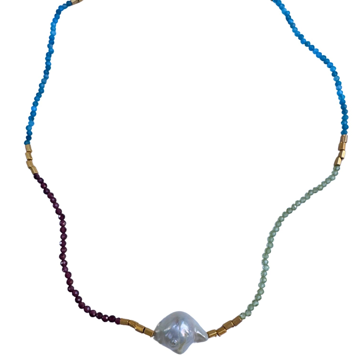 Lustre Stone Summer Necklace
