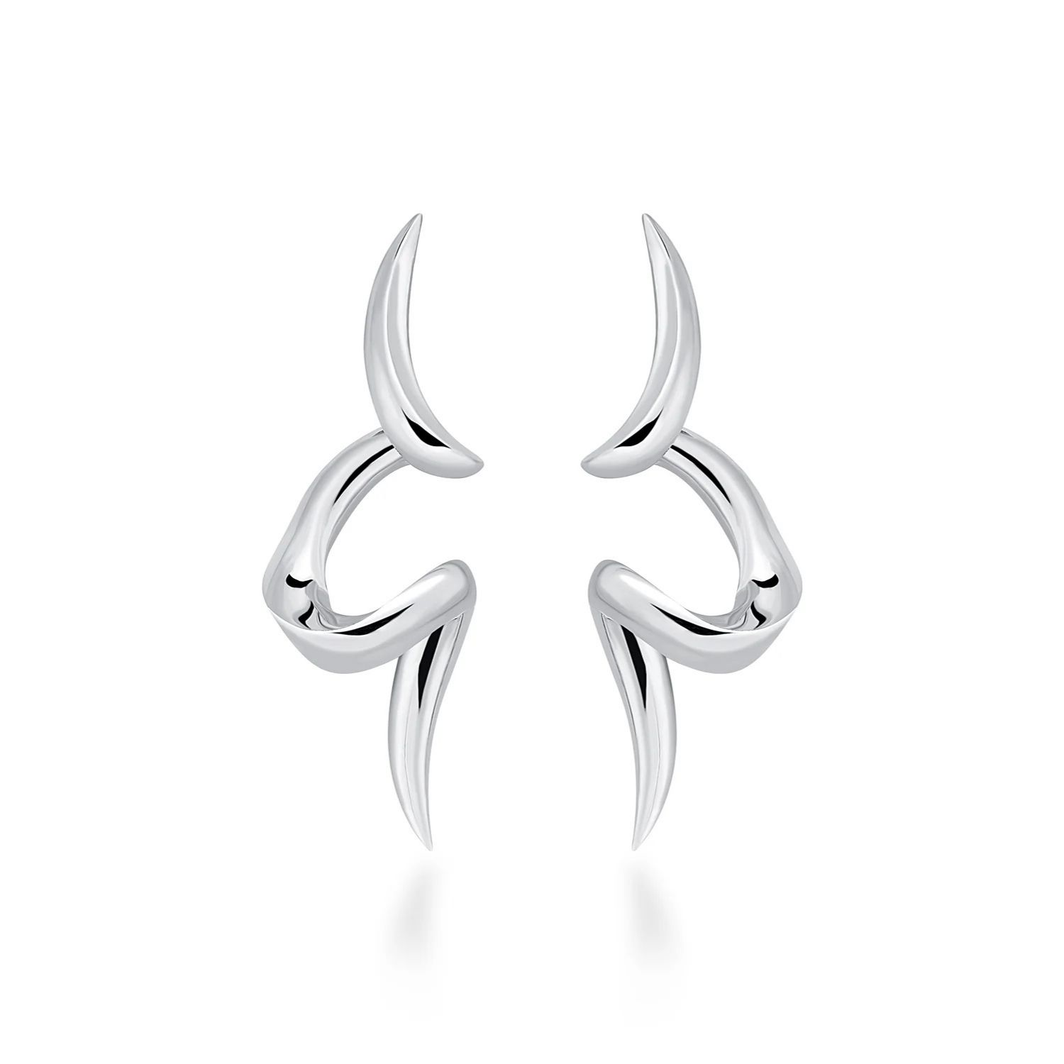 Lustree Silva Silver Earing