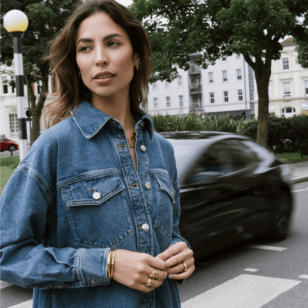 LUXE Domed Bangle - Gold