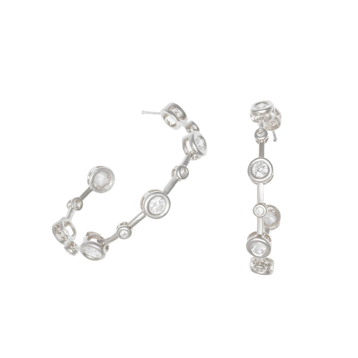 Luxe Hoops Silver