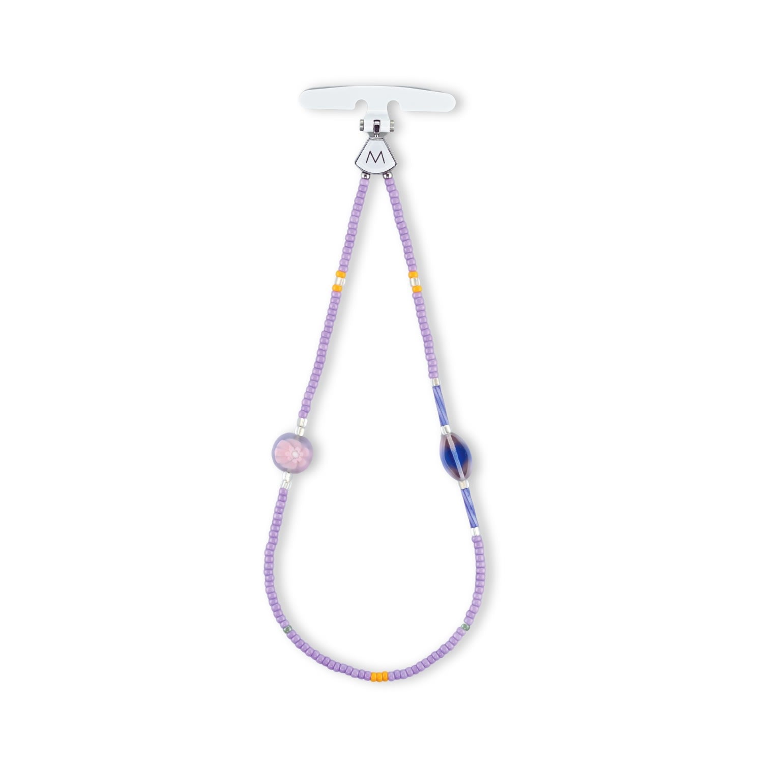 M Beads Phone Bracelet - Lilac