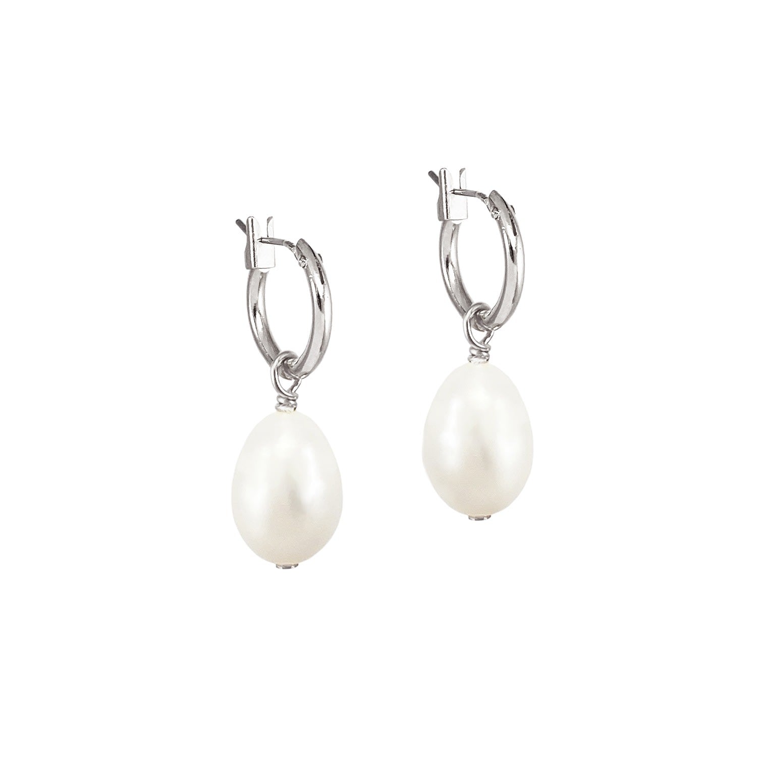 Freshwater 2-In-1 Hoops - Silver