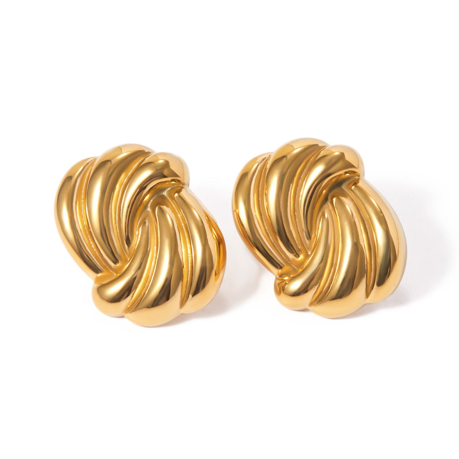 Madelyn Gold Knot Swirl Earrings