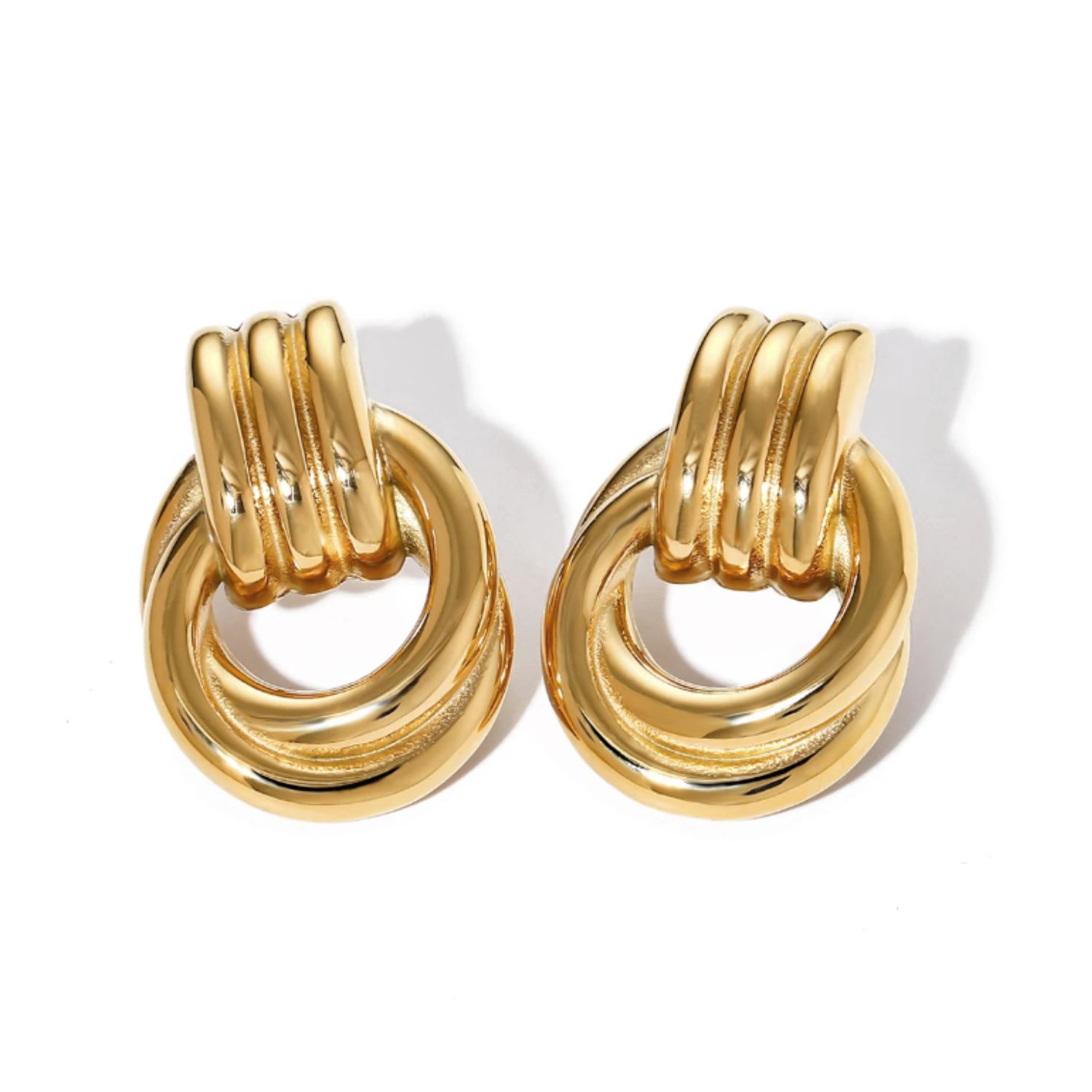 Madison Knotted Gold Earrings